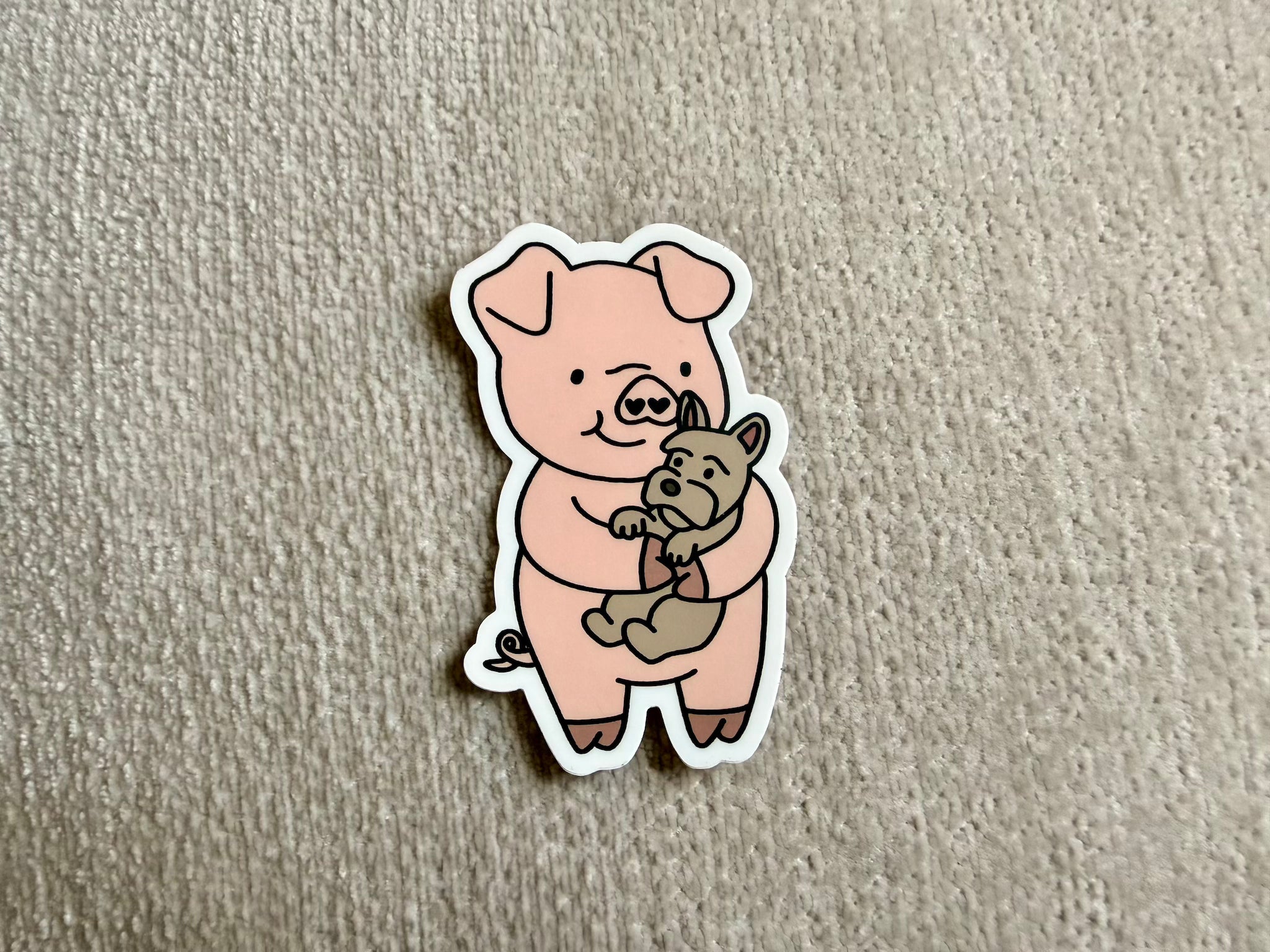 Mabel & Pickle Cuddling 🐷🐾💙